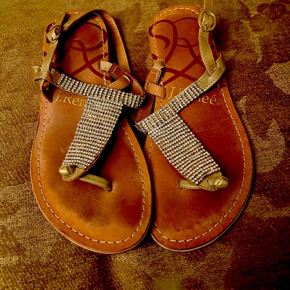 Gold Bling Sandals